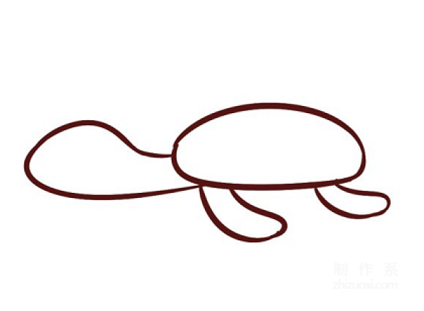 Learn to draw simple strokes, how to draw a little turtle