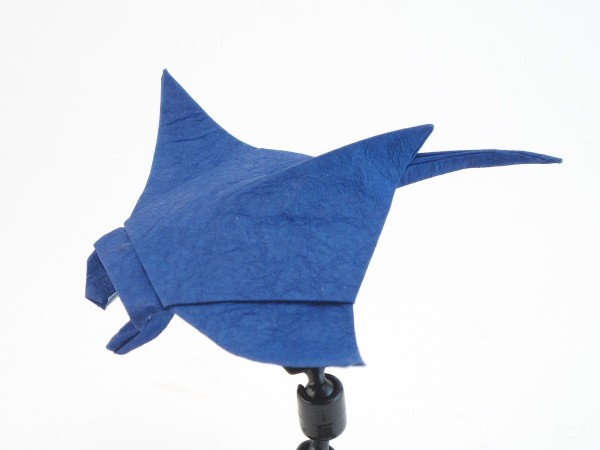 Paper art hand-made origami art, Kamiya Tetsushis manta ray hand-made origami real-shot tutorial