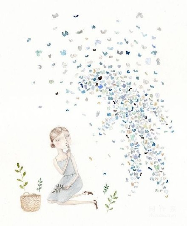 Girls and flowers. | From artist Julianna Swaney