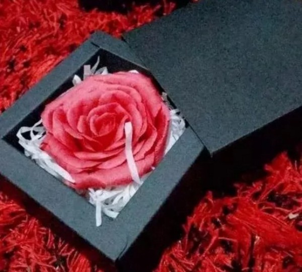 Origami rose gift box handmade tutorial roses that never wither