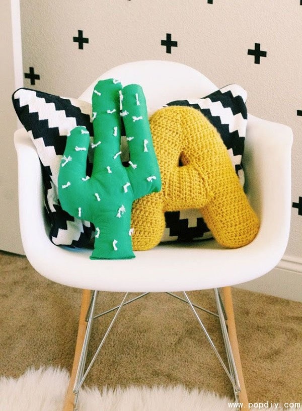 Fabric DIY creativity to make beautiful cactus pillows