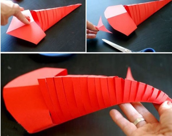 Children’s DIY large-mouthed fish paper-cutting tutorial