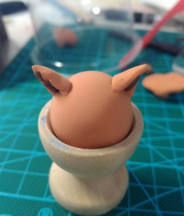 Tutorial on making Pokemon Vulpix with ultra-light clay, cute little fox