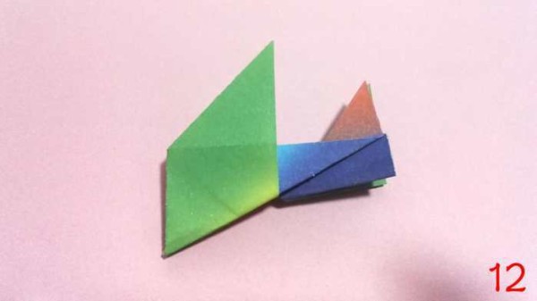 Teach you a simple origami fighter model handmade origami tutorial