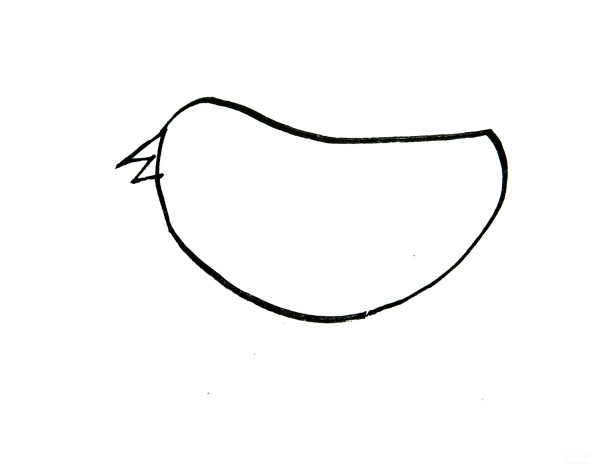 Learn to draw simple strokes, hand-painted little rooster