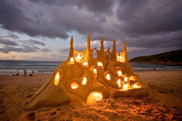 Collection of wonderful sand sculptures