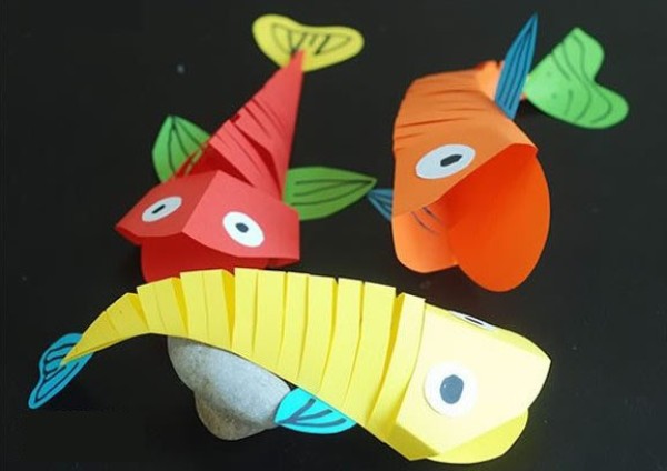 Children’s DIY large-mouthed fish paper-cutting tutorial