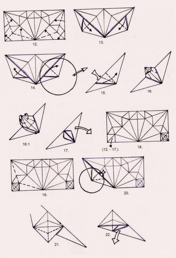 Paper money origami handmade tutorial, Fabio Nelson Zapata Grajales Paper money bat origami handmade illustrated tutorial