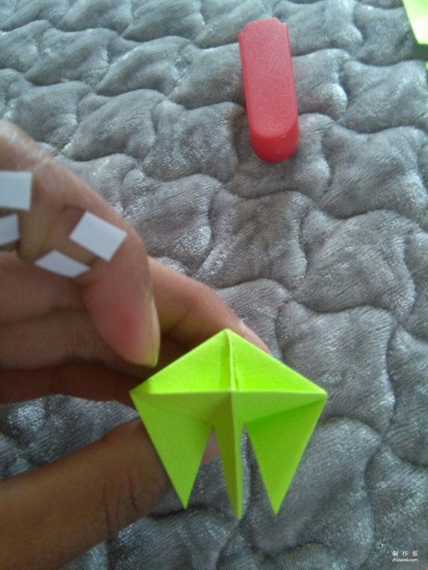 Simple origami of small nails, special origami method of paper stars