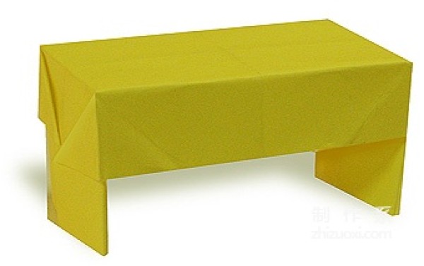 How to make origami desk for children