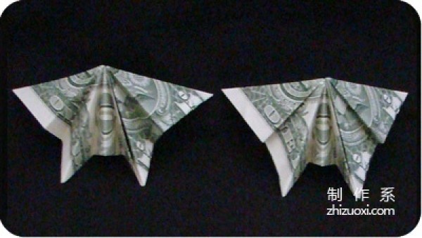 Illustrated tutorial for using dollar origami butterflies