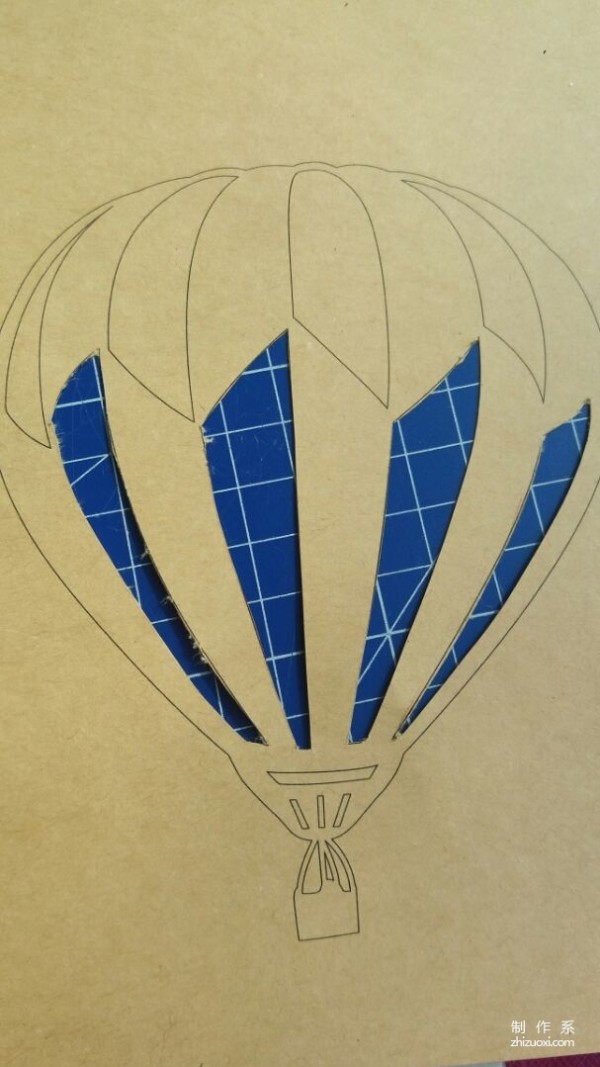 How to carve handmade paper hot air balloon patterns