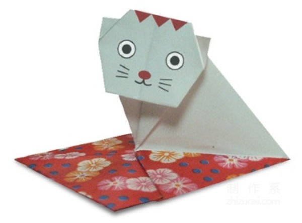 How to make origami cats on quilt