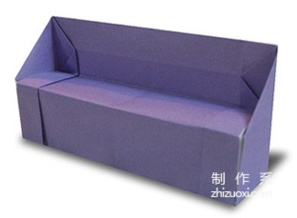 Simple origami method for sofa