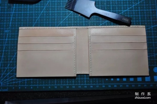 Wallet-edged short wallet craft making tutorial