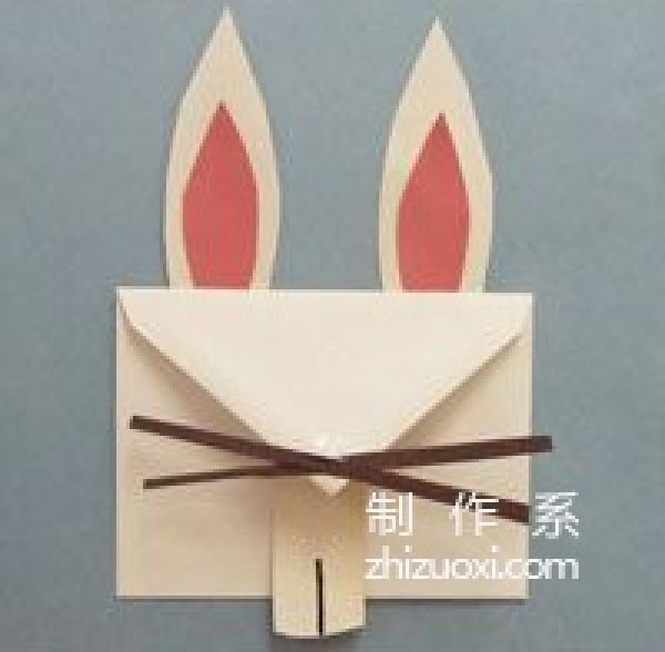 Simple DIY picture step tutorial for folding a bunny envelope