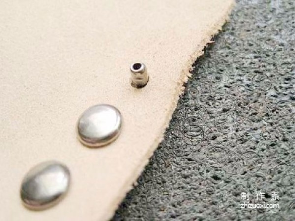 How are rivets installed on leather goods?