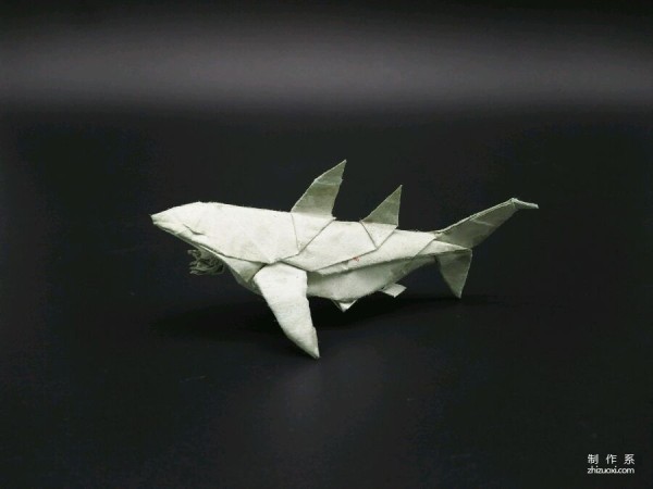 Quentins paper shark origami tutorial, illustrated tutorial on origami fish