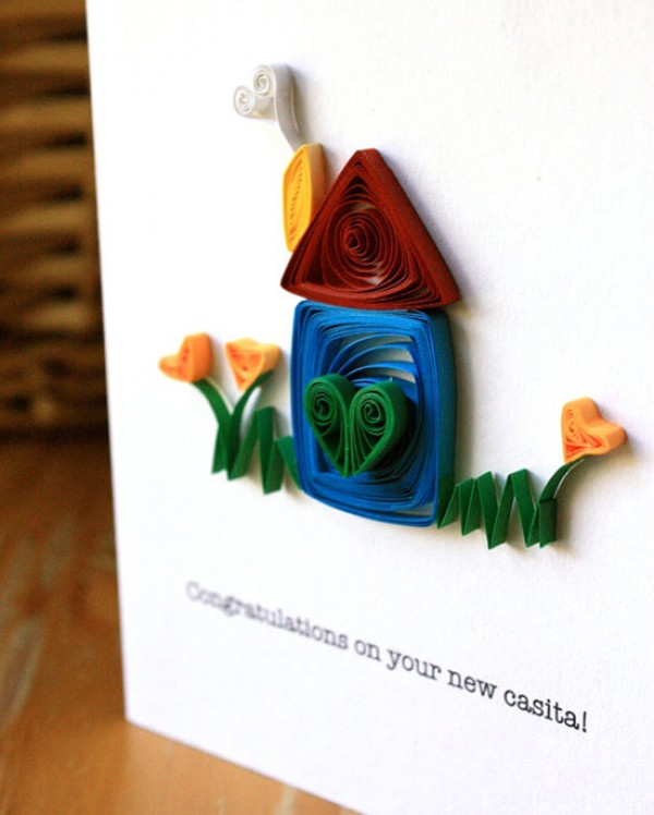 DIY handmade paper crafts to create creative and beautiful quilled paper cards