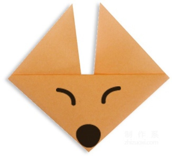 Simple origami fox face tutorial