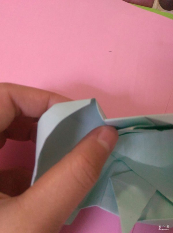 Simple DIY origami method for cute hippopotamus