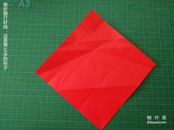 Simple Christmas Crane Origami Illustration Complete Tutorial