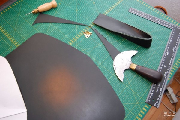 Leather document bag making tutorial