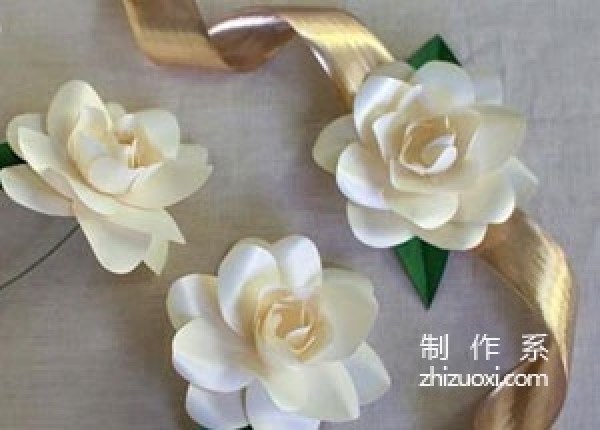 Tutorial on how to make super beautiful paper gardenia handmade flowers