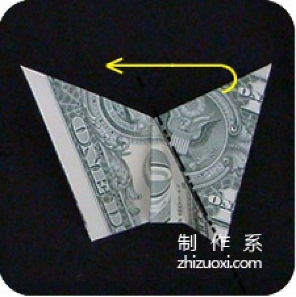 Illustrated tutorial for using dollar origami butterflies