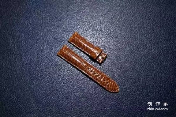 Crocodile leather watch strap making tutorial