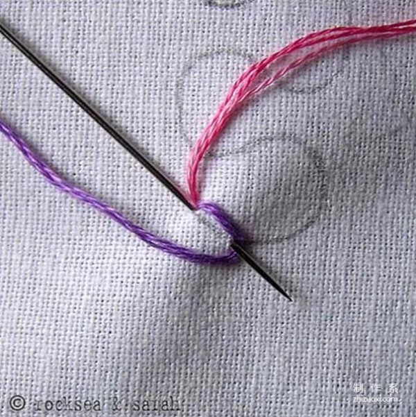 Illustrated Tutorial on Fantasy Chain Embroidery Stitches