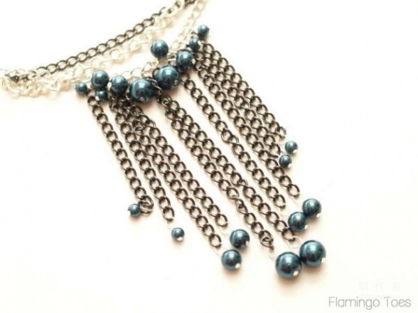 Fashionable and gorgeous beaded necklace handmade creative tutorial