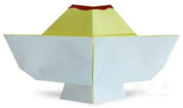 Origami method for sweet and delicious pudding