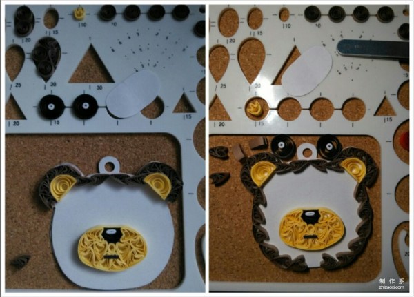 DIY method for making arrow-roll bear’s quilling paper