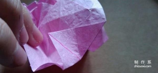 How to fold Hirundine paper rose, H.r rose handmade origami illustrated tutorial