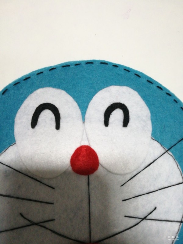 Handmade non-woven fabric handmade cute Doraemon Doraemon cat Doraemon handmade method