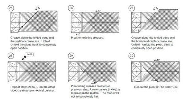 Detailed tutorial of dollar carp origami banknote real shot pictures