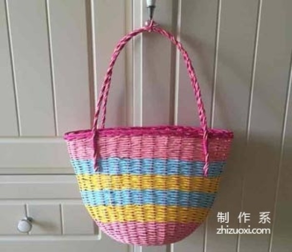 How to make a hand-woven flower basket