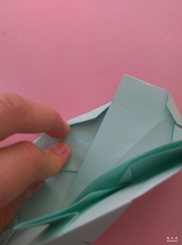 Simple DIY origami method for cute hippopotamus