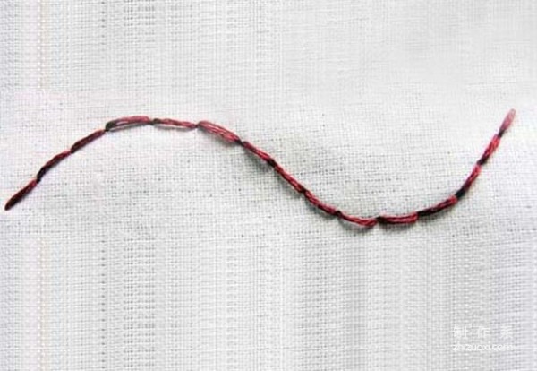 Illustrated tutorial on backstitch stitches