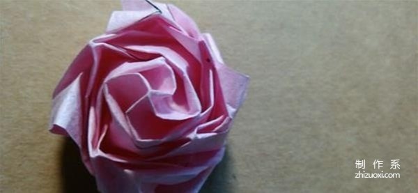 How to fold Hirundine paper rose, H.r rose handmade origami illustrated tutorial