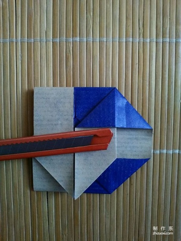 DIY origami handmade tutorial of Baidu logo