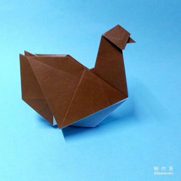 How to fold a hen? Complete illustrated tutorial on origami of a chick.