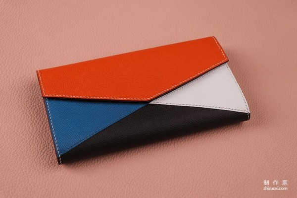 Twelve card slot color matching handbag long wallet production