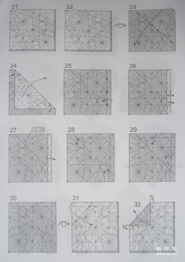 Gorilla origami step-by-step tutorial