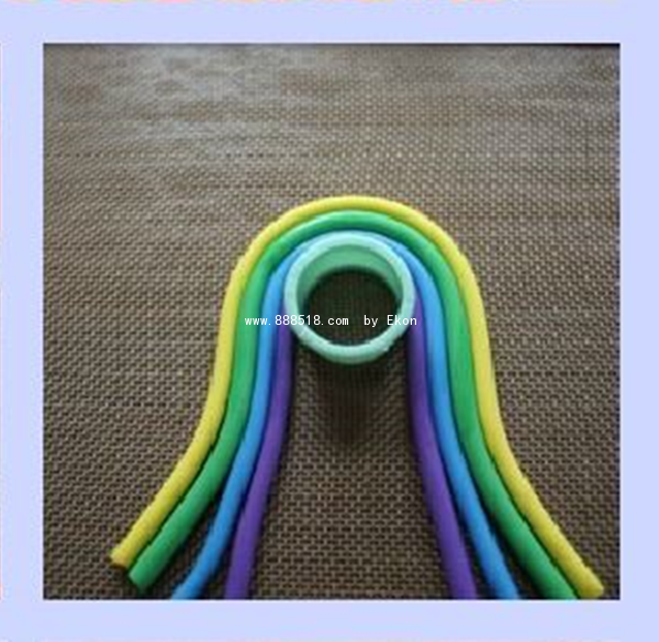 Beautiful six-color rainbow, Tao Finger Art teaches you how to make it with soft clay