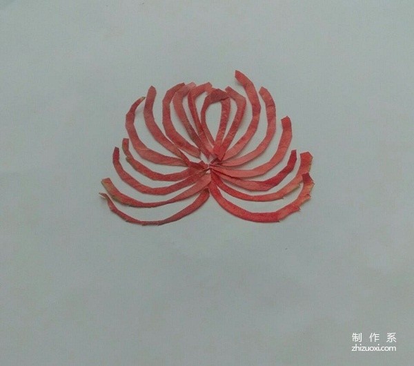 Beautiful red chrysanthemum DIY handmade tutorial