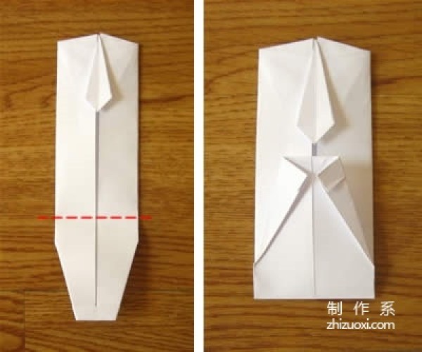 Detailed tutorial on how to make a small shirt using dollar origami