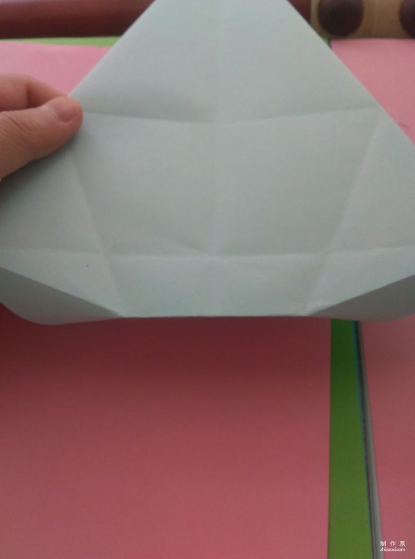 Simple DIY origami method for cute hippopotamus