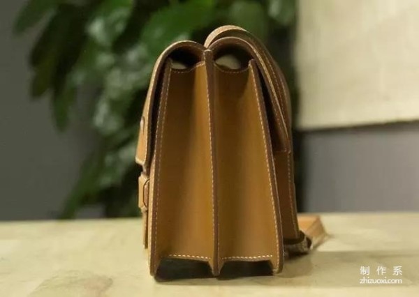 High-end chrome tanned leather Qiao Mei bag making tutorial